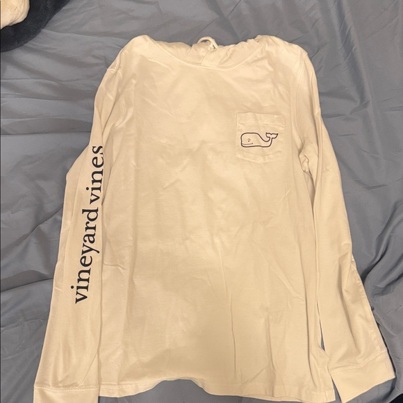 Vineyard Vines Jackets & Blazers - Vineyard Vines White Long Sleeve Tee with Logo
